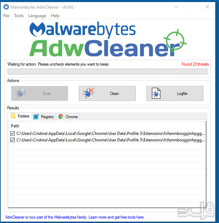 مالوِر بایتس (Malwarebytes Anti-Malware)