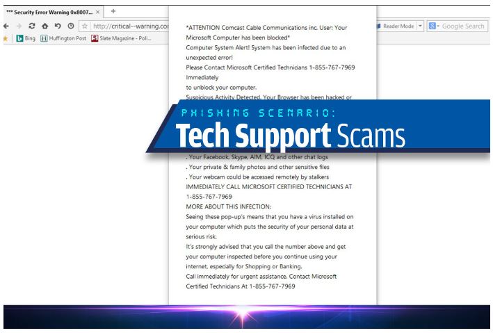 کلاهبرداری پشتیبانی فنی (Tech Support Scams)