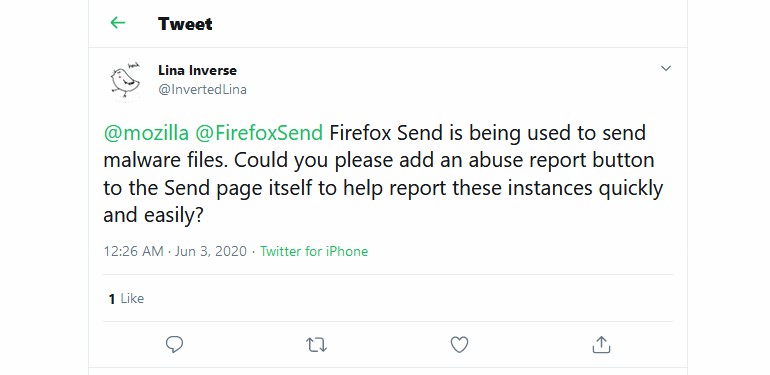 تعلیق سرویس Firefox Send