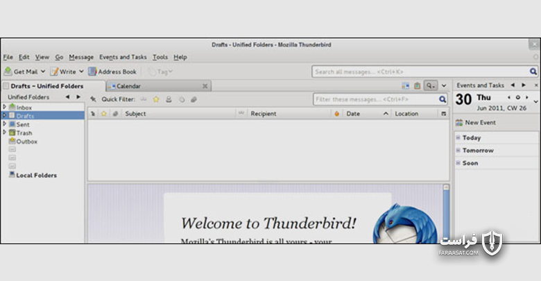 Thunderbird، نرم افزاری برای دریافت، خواندن، نوشتن و ارسال ایمیل